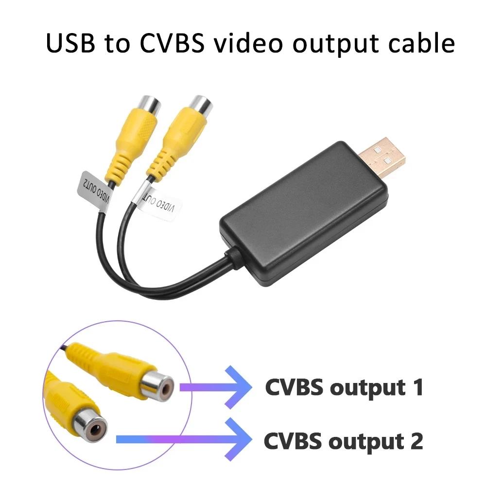 USB to Cvbs Ǵ USB to HDMI   , RCA ̽ ̺, USB Է, 2 Ʈ  , ڵ  ׼